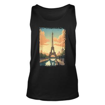 Paris Eiffel Tower I Love Paris Souvenir France France Tank Top | Mazezy