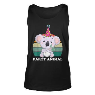 Party Animal Koala Birthday1st 2Nd Two 3Rd 4Th 5Th Toddler Unisex Tank Top | Mazezy