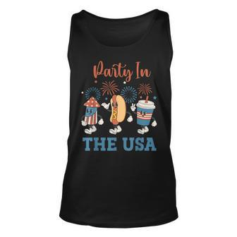 Party In The Usa 4Th Of July Funny Party Usa Summer Family Unisex Tank Top - Thegiftio UK