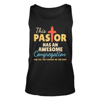 This Pastor Has An Awesome Congregation Preacher Tank Top | Seseable CA