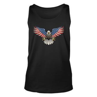 Patriotic Eagle 4Th Of July Usa American Flag Proud Patriotic Tank Top | Mazezy