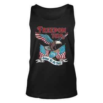 Patriotic Eagle American 4Th Of July 1776 Freedom Born Free Tank Top | Mazezy