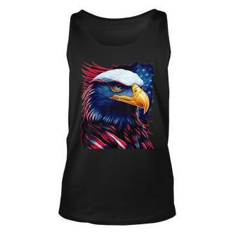 Patriotic Eagle Head 4Th Of July Independence Day Patriotic Tank Top | Mazezy