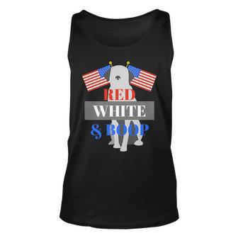 Patriotic Pup Usa Pride Red White & Boop Unisex Tank Top | Mazezy