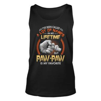 Pawpaw Grandpa Gift A Lot Of Name But Pawpaw Is My Favorite Unisex Tank Top - Seseable