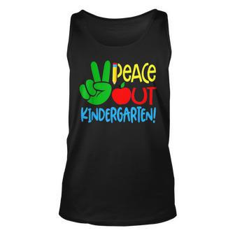 Peace Out Kindergarten Graduation Last Day Of School Boy Kid Tank Top | Mazezy