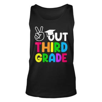 Peace Out 3Rd Grade  Happy Last Day Of School Students Unisex Tank Top