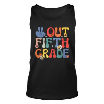 Peace Out Fifth 5Th Grade Elementary School Graduation Unisex Tank Top | Mazezy