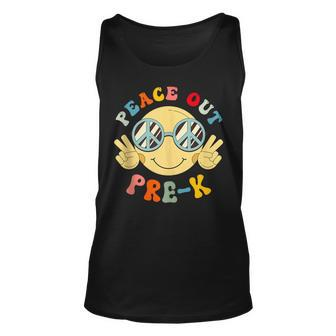 Peace Out Prek Happy Last Day Of School Hello Summer Unisex Tank Top | Mazezy AU