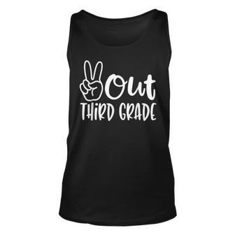 Peace Out Third Grade Last Day Of School 3Rd Grade Unisex Tank Top