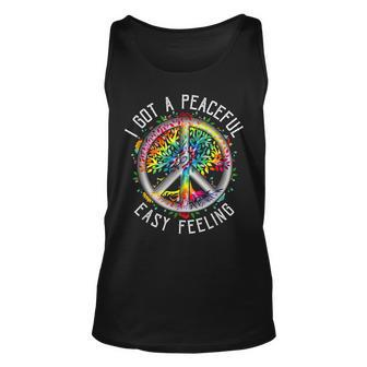 I Got Peaceful Easy-Feeling Tie Dye Hippie 1960S Peaceful Tank Top - Seseable