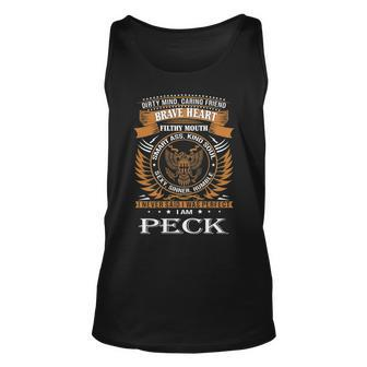 Peck Name Gift Peck Brave Heart V2 Unisex Tank Top - Seseable