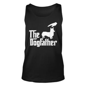 Pembroke Welsh Corgi The Dogfather Funny Dog Unisex Tank Top | Mazezy