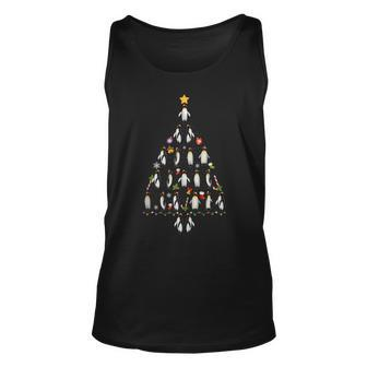 Penguin Christmas Tree Ugly Christmas Sweater Tank Top - Monsterry CA