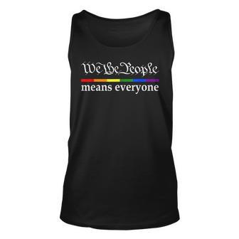 We The People Means Everyone Gay Pride Flag Pride Month Tank Top | Mazezy