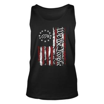 We The People Patriotic 1776 American Flag 4Th Of July Retro Tank Top - Seseable