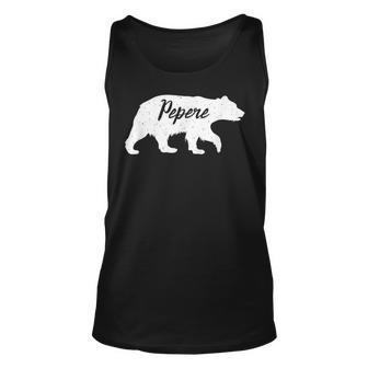 Pepere Grandpa Gifts Pepere Bear Unisex Tank Top | Mazezy