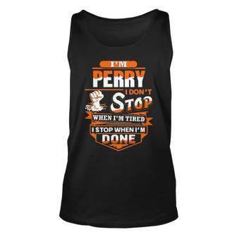 Perry Name Gift Im Perry Unisex Tank Top - Seseable