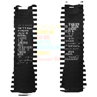 To The Person Behind Me You Matter Self Love Mental Health Tank Top | Seseable UK