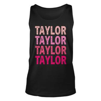 Personalized Name Taylor I Love Taylor Tank Top - Monsterry UK