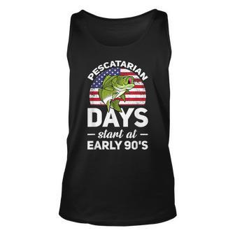 Pescatarian Days Starts At Early 90S Fish Diet For Fish Lovers Tank Top | Mazezy