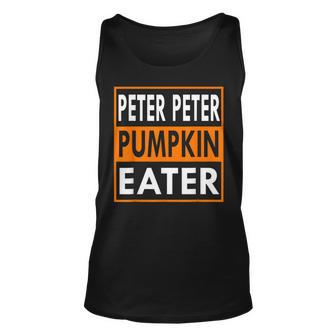Peter Pumpkin Costume Eater For Couples Matching Halloween Tank Top | Mazezy