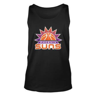 Phoenix Basketball Suns Basketball Ball Shine Basketball Tank Top | Mazezy