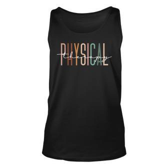 Physical Therapy Pt Physical Therapist Pt Student Unisex Tank Top | Mazezy