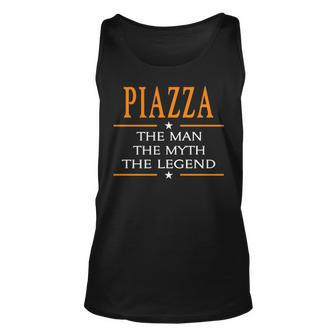 Piazza Name Gift Piazza The Man The Myth The Legend V2 Unisex Tank Top - Seseable