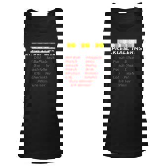 Pickleball Terms Words Expressions Lob Smash Kitchen T Unisex Tank Top | Mazezy