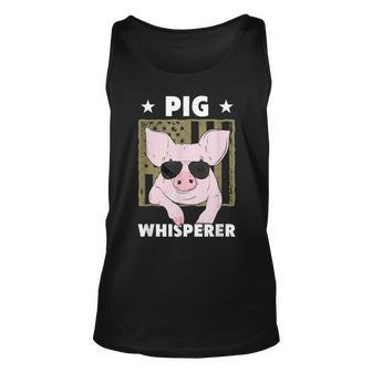 Pig Whisperer Pig Design For Men Hog Farmer Unisex Tank Top - Seseable