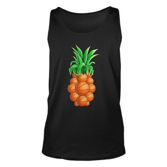 Pineapple Basketball Hawaiian Aloha Beach Gift Hawaii Unisex Tank Top | Mazezy