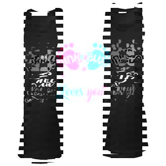 Pink Or Blue Tata Loves You Grandpa Unisex Tank Top | Mazezy