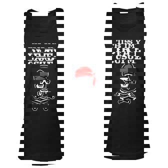 This Is My Pirate Costume Halloween Pirate Cross Bones Halloween Tank Top | Mazezy