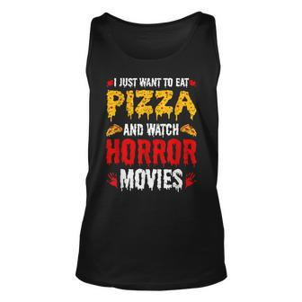 Pizza & Horror Movies Movies Tank Top | Mazezy