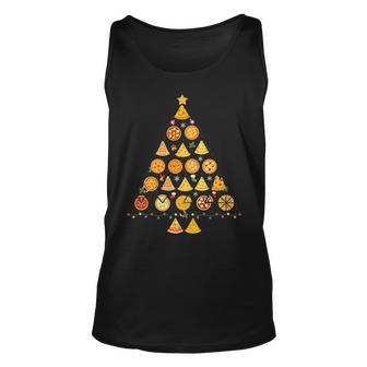 Pizza Christmas Tree Ugly Christmas Sweater Tank Top - Monsterry DE