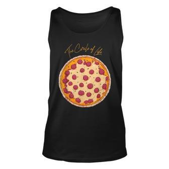 Pizza Salami Pepperoni Italian Food Restaurant Gift Unisex Tank Top | Mazezy