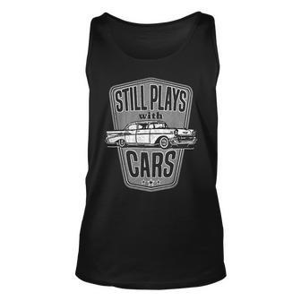 Still Plays With Cars Classic 57 Automobile Auto Cars Tank Top | Mazezy