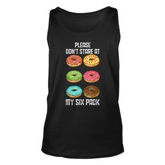 Please Dont Stare At My Six Pack Donuts Abs Six Pack Workout Tank Top - Seseable