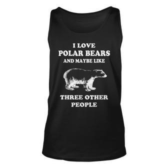 Polar Bear Gift Polar Bear Life Polar Bear Facts Unisex Tank Top | Mazezy