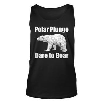 Polar Plunge Bear Winter New Year Event Team Dare To Bear Unisex Tank Top | Mazezy