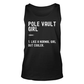 Pole Vault Girl Pole Vaulting Training Polevaulting Vintage Unisex Tank Top | Mazezy