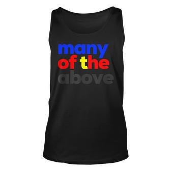 Polyamory Many Of The Above Polyamorous Lgbtq Poly Pride Unisex Tank Top | Mazezy