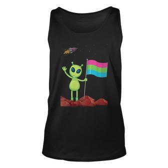 Polysexual Flag Alien Poly Pride Lgbtqia Nonbinary Ufo Space Tank Top | Mazezy