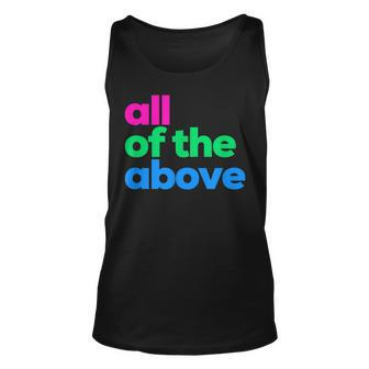 Polysexual Pride All Of The Above Lgbtq Poly Flag Lgbtqia Unisex Tank Top | Mazezy CA