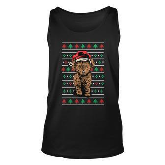 Poodle Ugly Christmas Sweater Tank Top - Monsterry DE