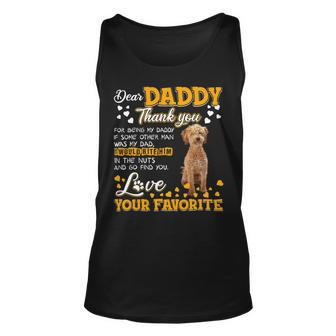 Poodles Crossbreed Dear Daddy Thank You For Being My Daddy Poodle Dog Unisex Tank Top - Monsterry UK