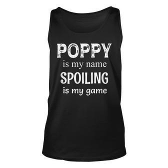 Poppy Is My Name Special Grandpa Grandfather Gift For Mens Unisex Tank Top | Mazezy