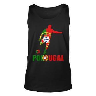 Portugal Flag Portugal Soccer Futebol Portuguese Pride Unisex Tank Top | Mazezy