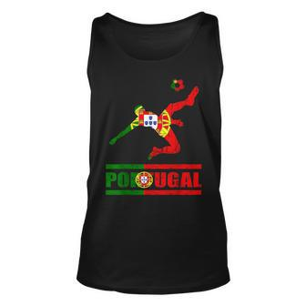 Portuguese Flag Portugal Soccer Portuguese Pride Portugal Unisex Tank Top | Mazezy